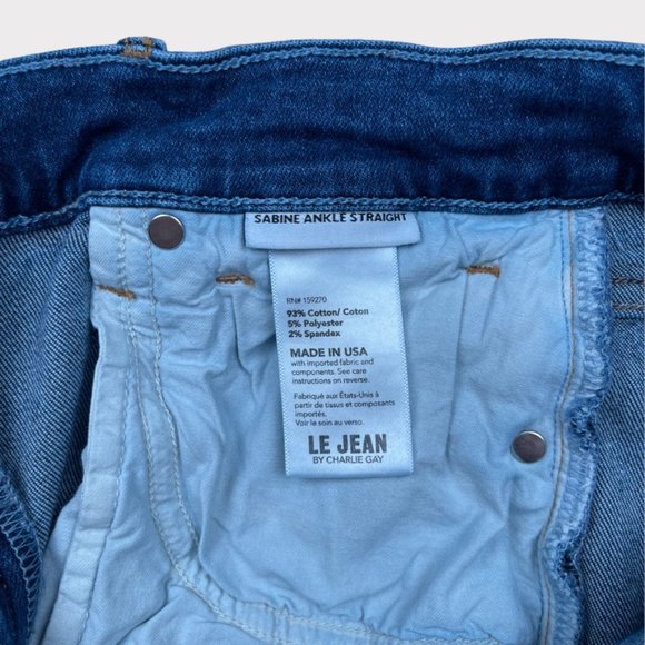 Le Jean Sabine Ankle Straight Leg Jeans Women's Size 27 - Picture 15 of 15